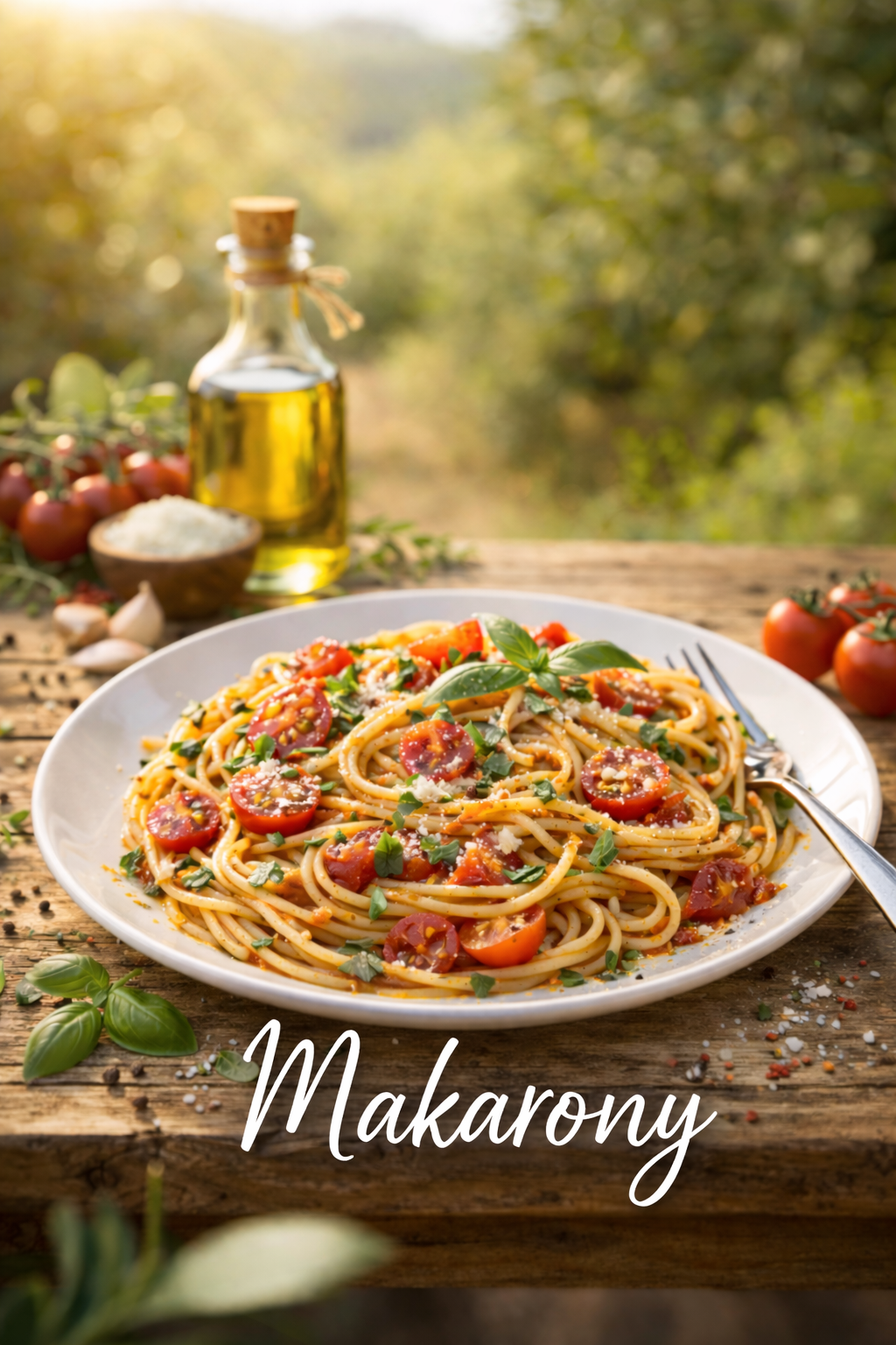 makaron przygotowany we włoskim stylu